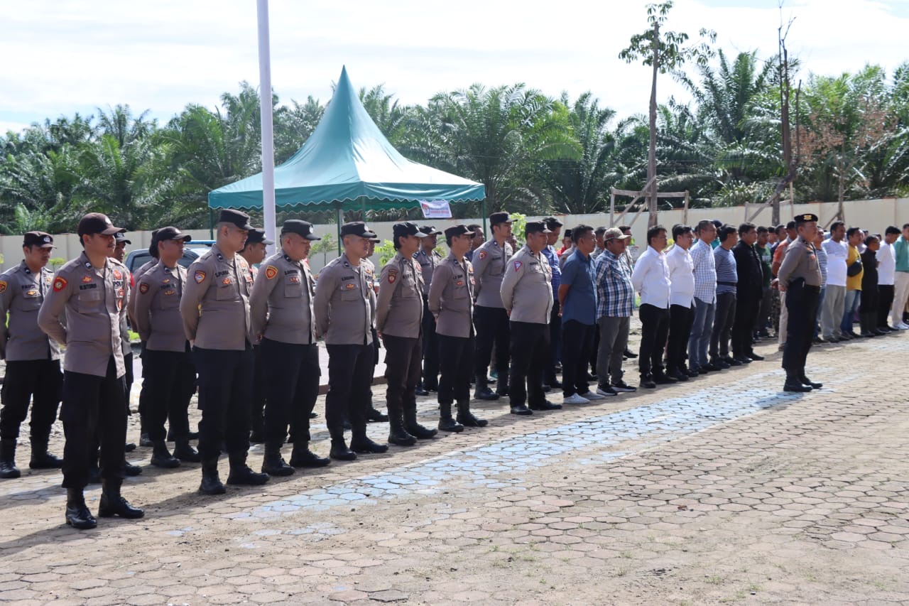 Apel Simulasi Sispamkota Di Lapangan Mapolres Palas