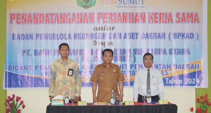Pemkab Palas Teken Kerjasama dengan Bank Sumut