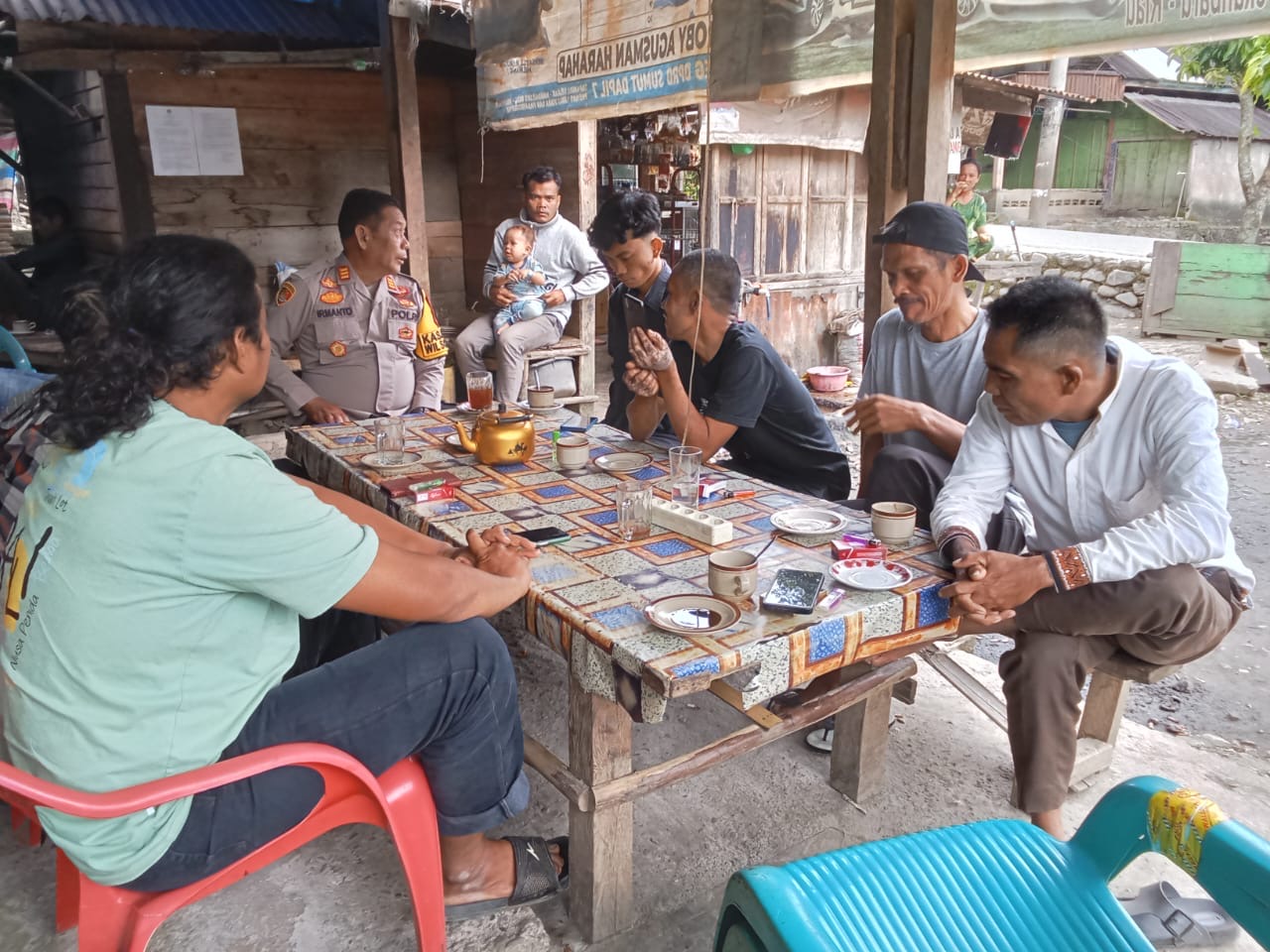 Upaya Polsek Sosopan Jaga Situasi Jelang Pilkada dengan Cooling System