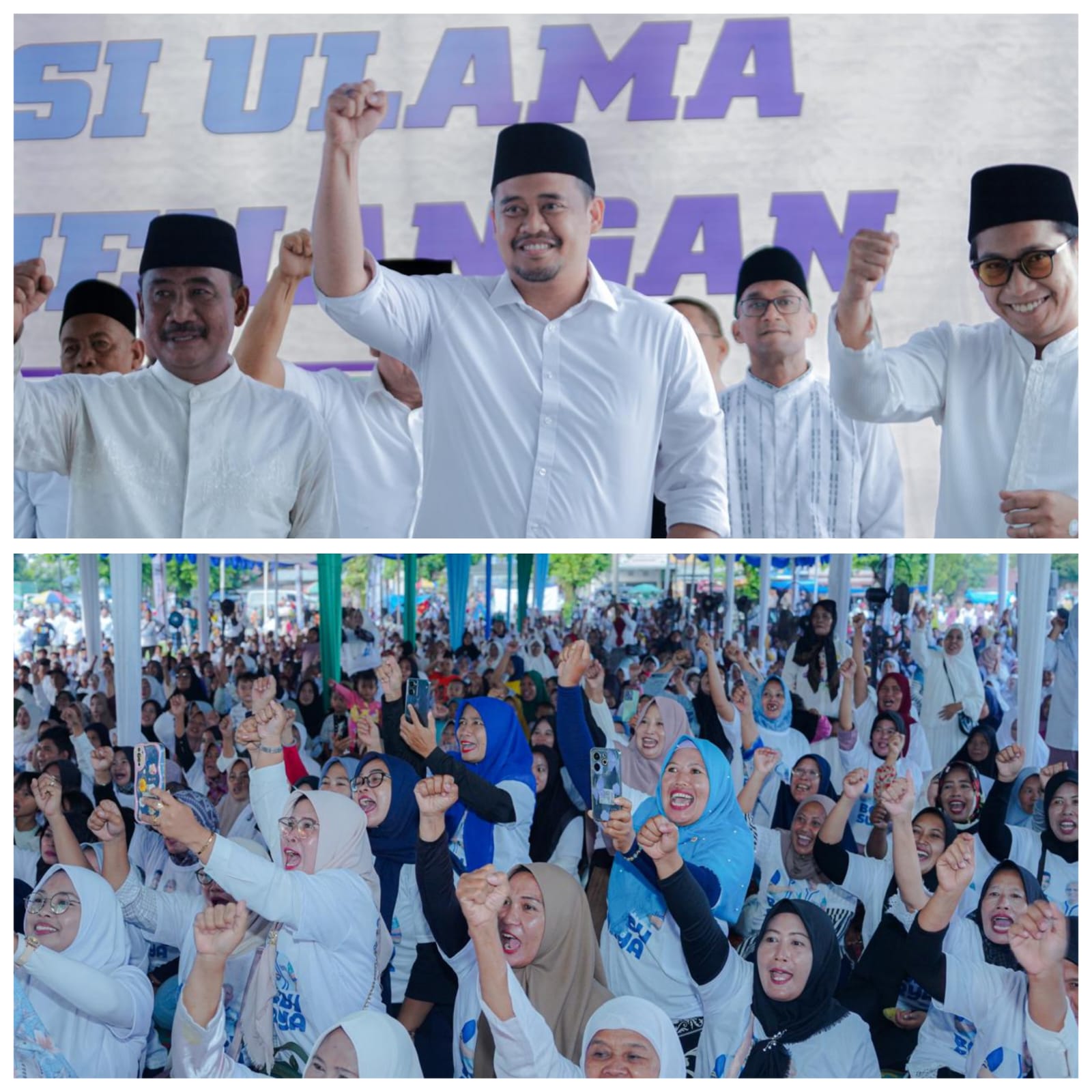 Teriakan ‘Gubernur Sumut’ Ribuan Masyarakat Binjai Menggema Sambut Bobby Nasution
