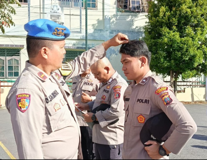 Polres Samosir Gelar Gaktiblin Jaga Disiplin Anggota Polri