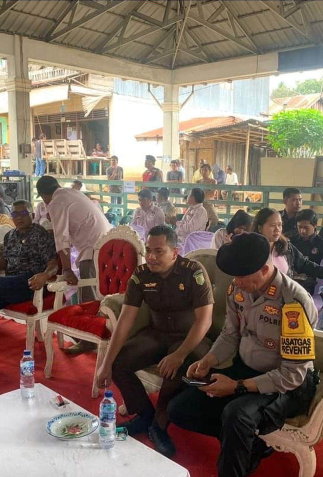 Polres Karo Ikuti Simulasi Pemungutan Suara di Kecamatan Tigabinanga