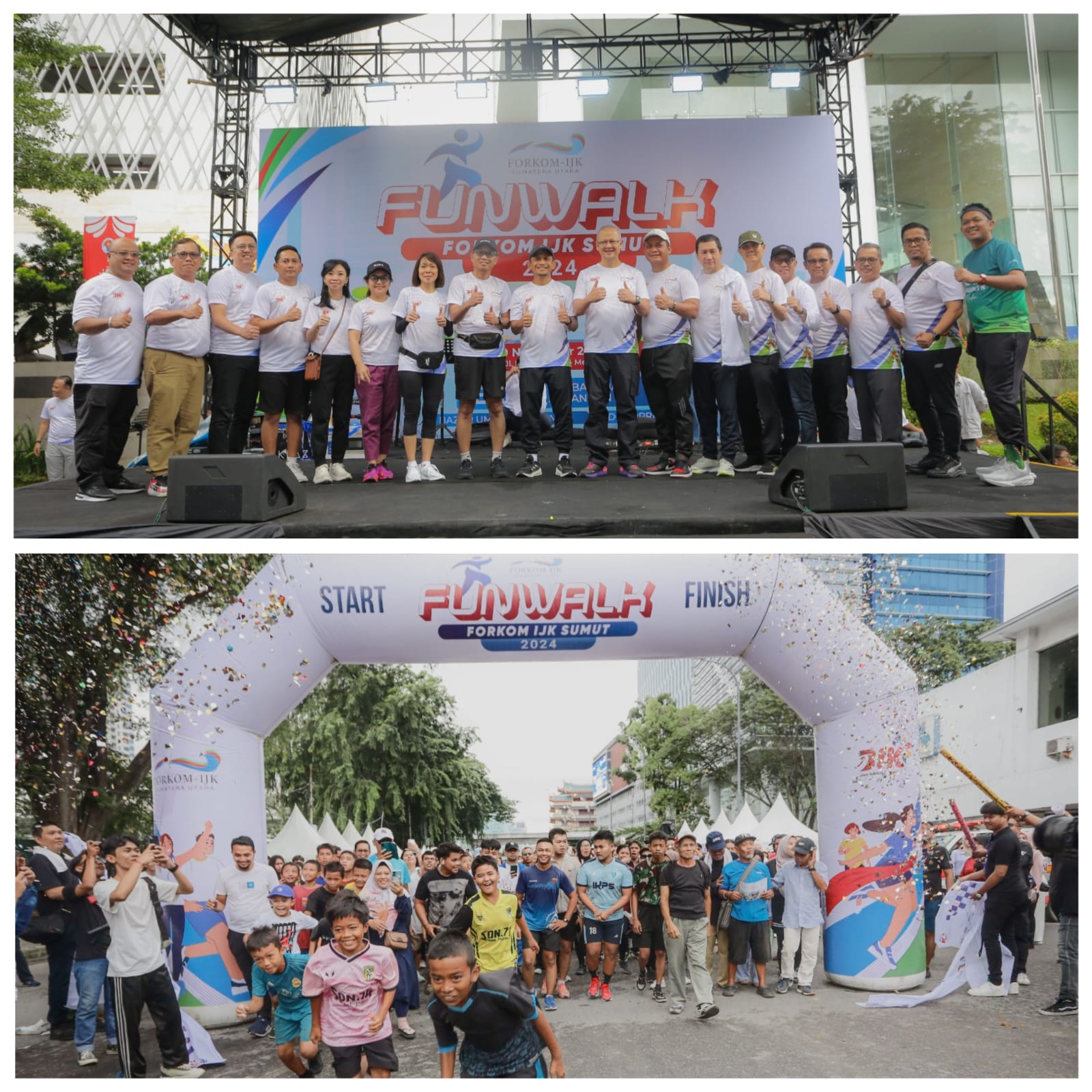 OJK dan Forkom IJK Sumut Gelar Fun Walk Dorong Target Inklusi Keuangan 90% pada Tahun 2024