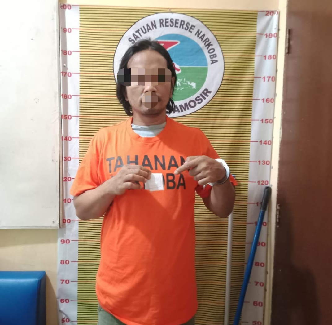 Polres Samosir Amankan Terduga Penjual Narkotika Jenis Sabu, Asal Desa Ambarita