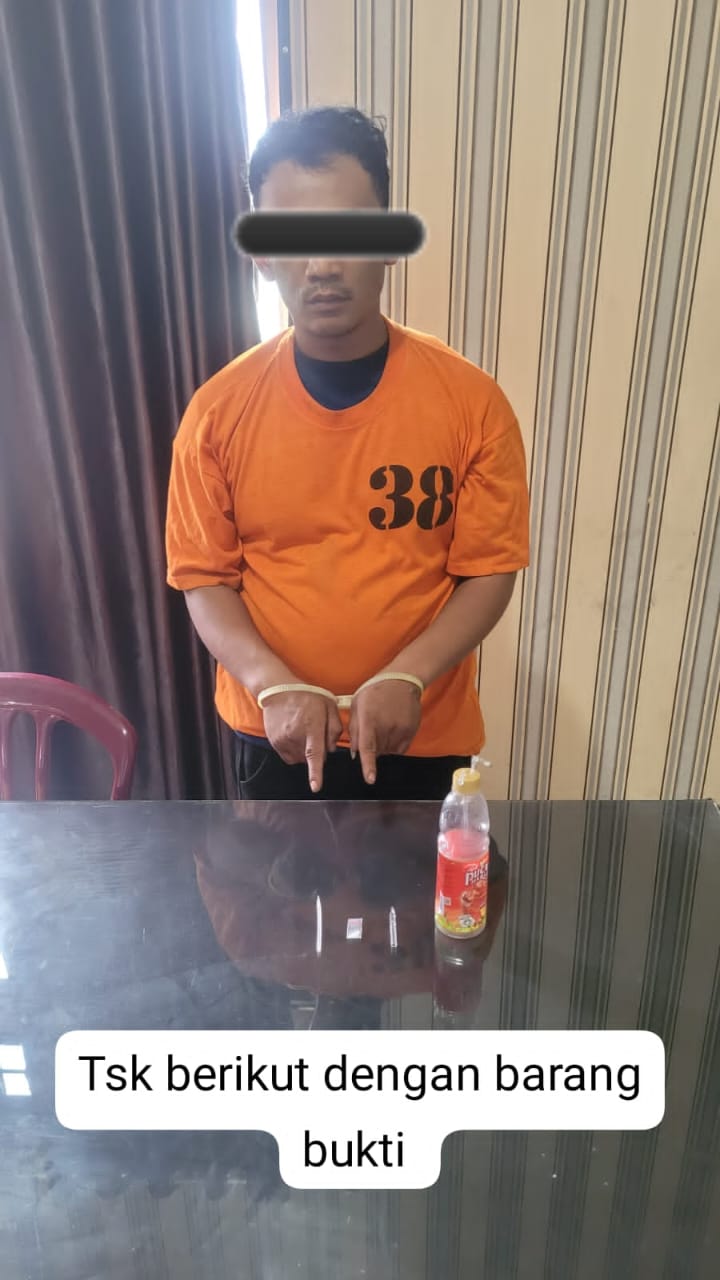 Polres Karo Tangkap Residivis Narkotika di Kabanjahe, Amankan Barang Bukti Sabu