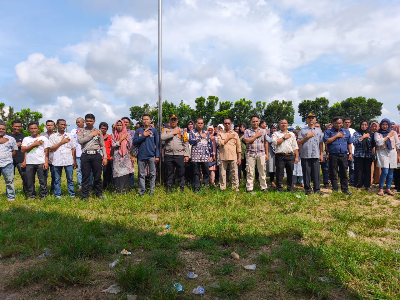 Hadiri Apel Kesiapan PPK dan Panwascam, Kapolsek Barteng Sampaikan Ini