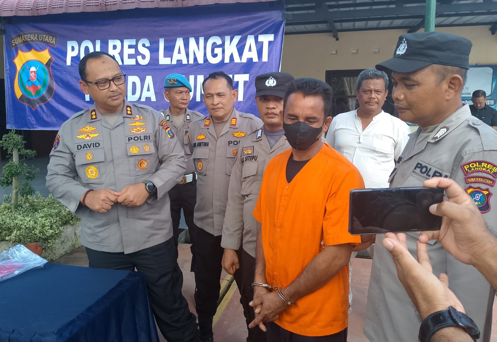 Kapolres Langkat Ungkap Pencuri Besi Jembatan Titi Nasional Tanjung Pura