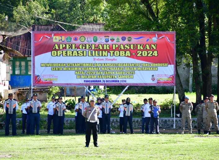 Pemkab Samosir, Kerahkan Personil, Dukung Operasi Lilin Toba 2024