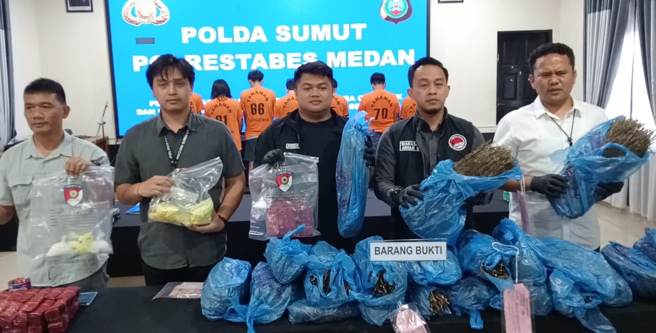 Sindikat Pengedar 46 Kg Ganja Diringkus