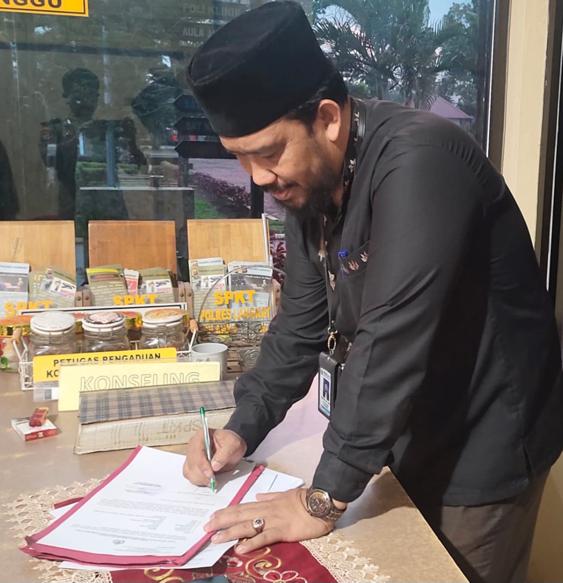 Ikut Serta Dalam Aksi Unjuk Rasa di Kantor Desa Perlis Kecamatan Brandan Barat, NS Dilapor ke Polisi