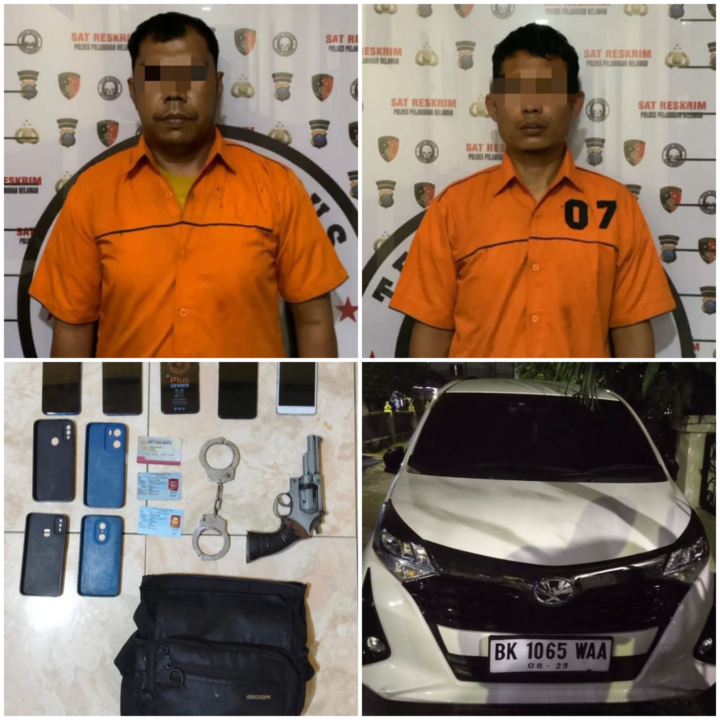 Polres Pelabuhan Belawan Tangkap Dua Perampok Menyaru Polisi