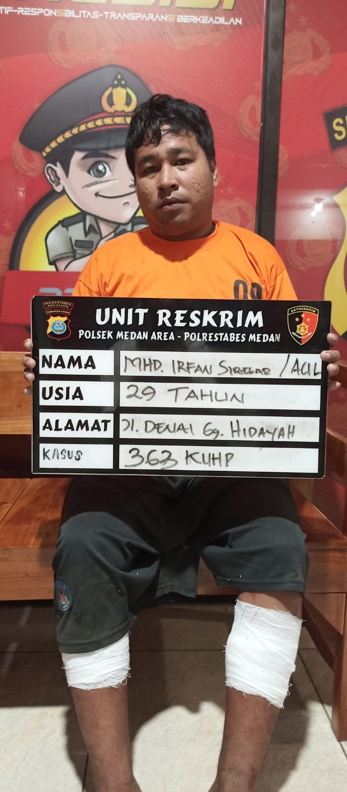 Curi Motor Pendeta, Pria di Medan Ditembak Polisi Saat Melawan