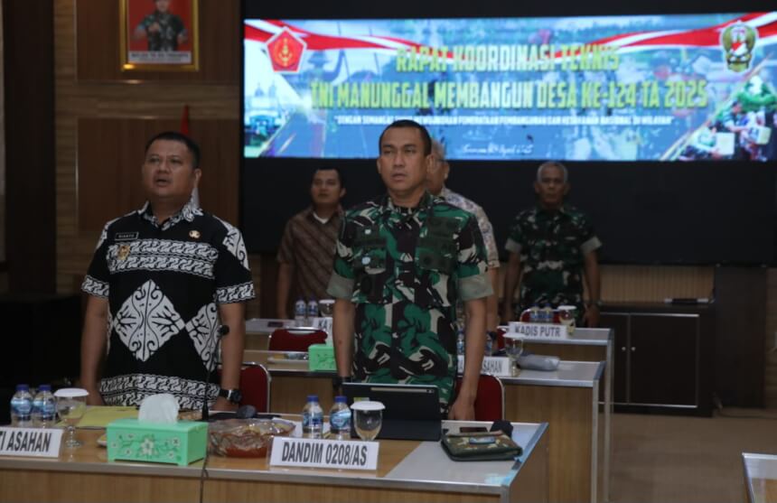 Wakil Bupati Asahan Ikuti Rakornis TMMD Ke-124