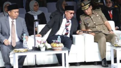 Pimpinan DPRD Medan Hadiri Peringatan HUT Satpol PP Ke-75