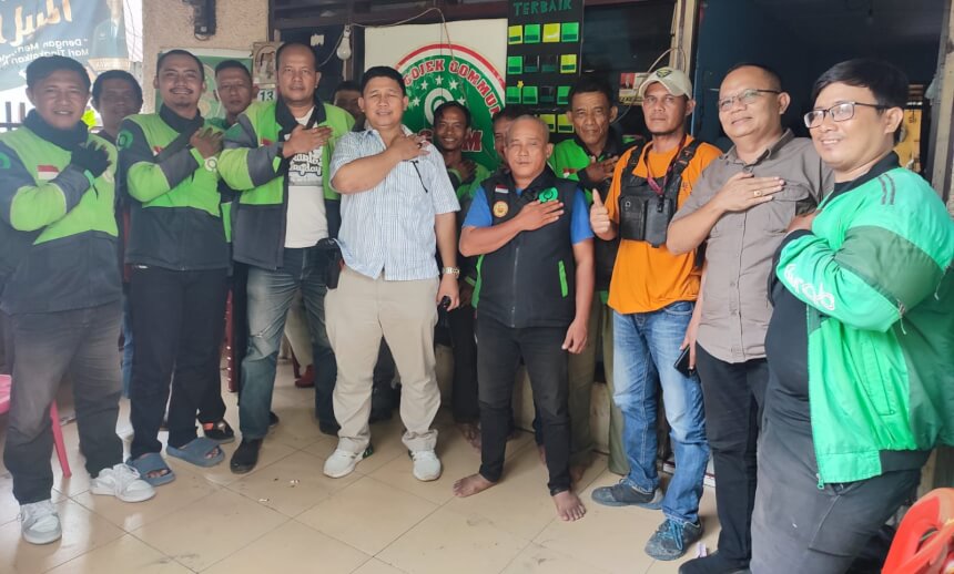 Polsek Medan Timur Silaturahmi Komunitas Driver GO-JEK Community Medan dan GMK