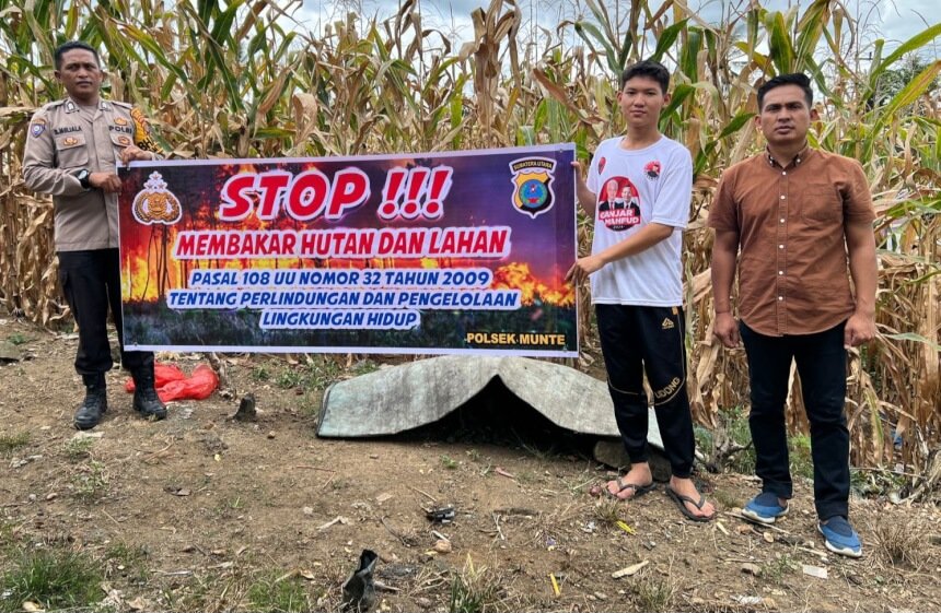 Polsek Munte Imbau Warga Cegah Karhutla