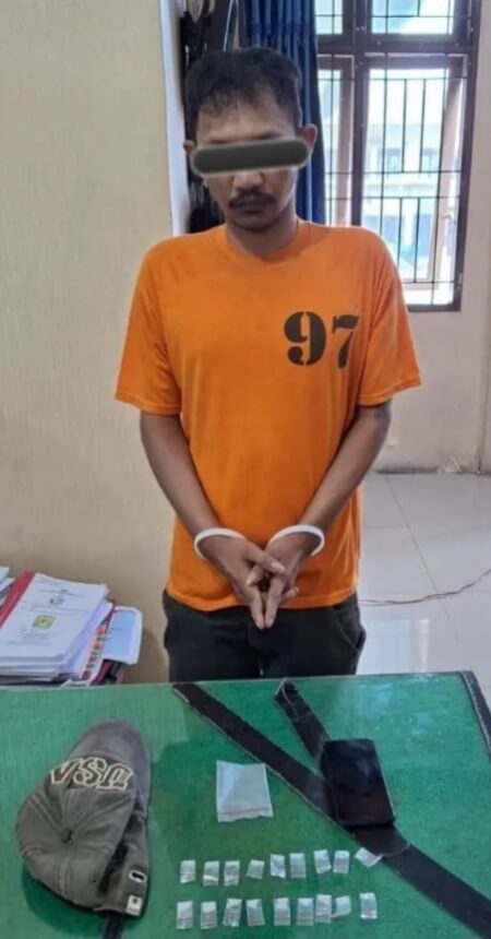 Simpan 18 Paket Sabu, Seorang Pria Diamankan Polisi di Tigabinanga