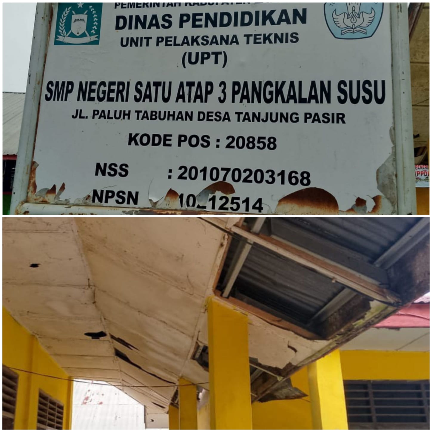 Kepsek SMPN Satu Atap 3 P. Susu Diduga Korupsi Dana BOS
