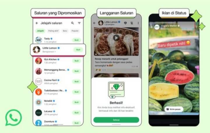 WhatsApp Kini Tampil Beda, Tawarkan Cara Baru Hasilkan Cuan