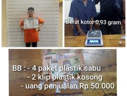 Pengedar Sabu di Jalan Mesjid Taufik Dibekuk Polisi