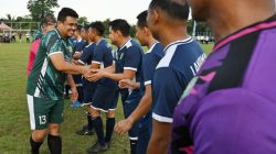 Laga Persahabatan, Tim Pemprov Sumut dan Tim Lantamal I Belawan 2-2