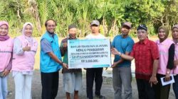 PLN Indonesia Power UBP Pangkalan Susu Bantu Pembangunan Jalan Menuju Pemakaman Dusun VI Desa Paluh Manis