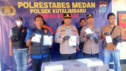 Polsek Kutalimbaru Tangkap Dua Bandar Narkoba Lintas Wilayah, Sita Belasan Gram Sabu