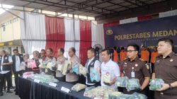 Polrestabes Medan Musnahkan Puluhan Kilogram Sabu dan Ribuan Inex Jenis Baru