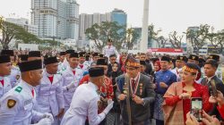 Upacara Penurunan Merah Putih di Lapangan Merdeka Medan Berlangsung Khidmat