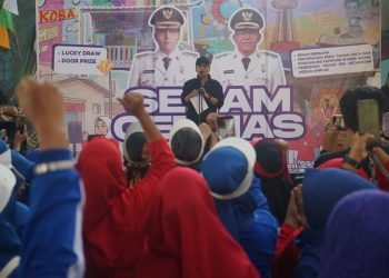 Senam Germas di Medan Amplas Meriah, Rico Waas Bergerak Bersama Masyarakat