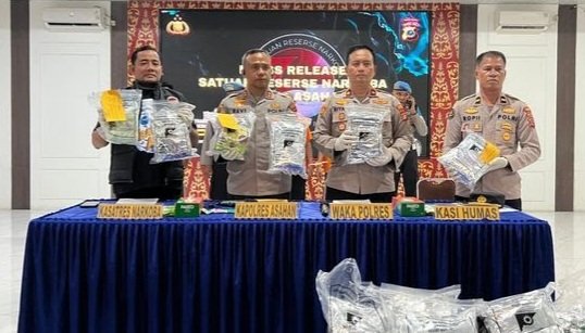 Polres Asahan Bongkar Kasus 2 Kg Sabu & Gagalkan Ribuan Liquid Vape Berbahaya