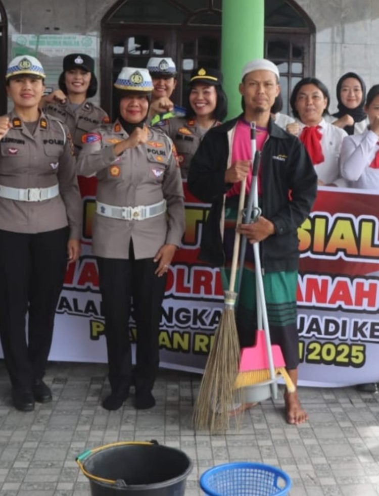 Sambut Hari Jadi Polwan Ke-77, Polwan Polres Tanah Karo Gelar Bakti Sosial dan Religi