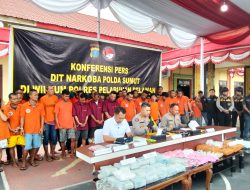 Polda Sumut Ungkap 238 Kasus Narkoba di Belawan, 279 Tersangka Diamankan