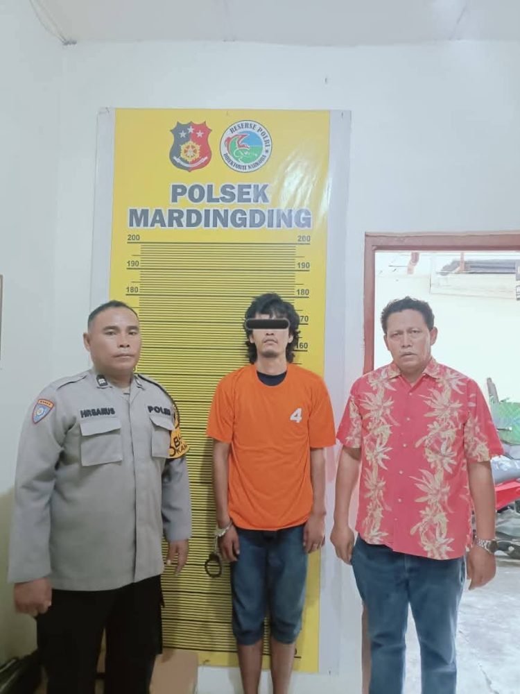 Polsek Mardingding Ringkus Residivus Penganiayaan dan Pencurian