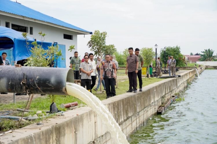 Zakiyuddin Pastikan Pompa Baru Beroperasi Atasi Genangan di Kolam Retensi Martubung