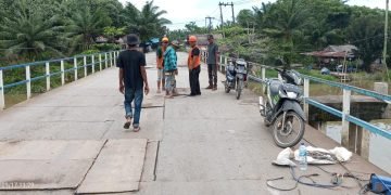 Pemkab Deli Serdang Lakukan Pemeliharaan Jembatan Rantau Panjang