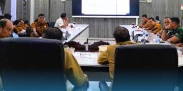 Forkopimda Kabupaten Karo Mengikuti Rapat Perkembangan Situasi Terkini