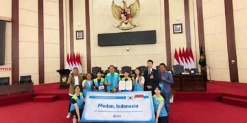 Ketua DPRD Medan Sambut Mahasiswa Internasional ASEZ, Dukung Aksi Sosial dan Lingkungan