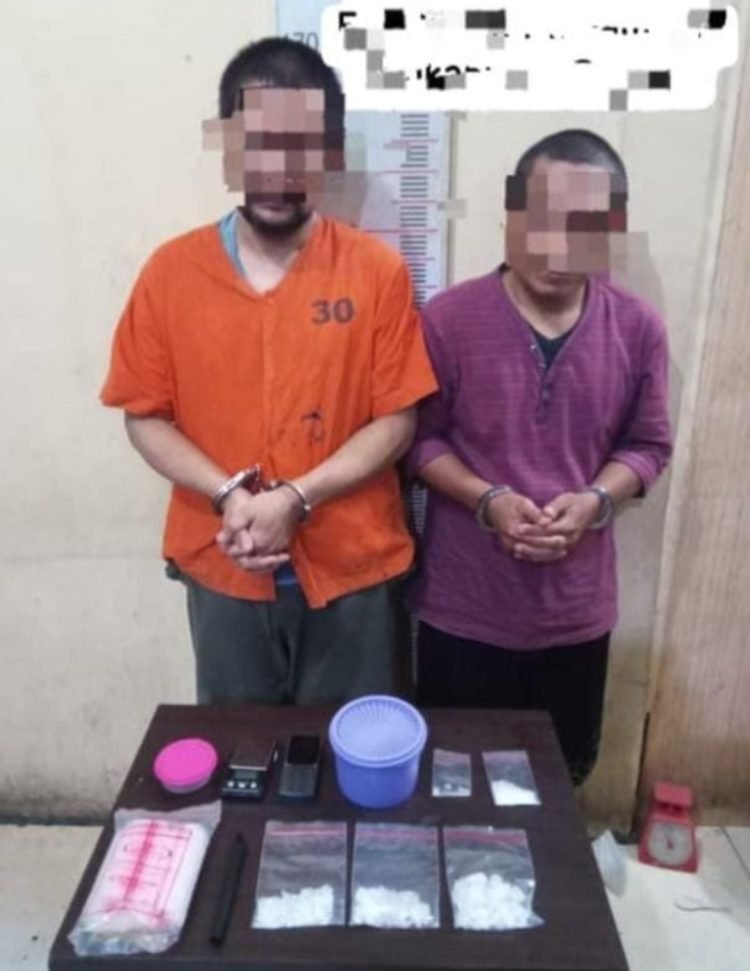 Dua Pengedar Sabu 61,69 Gram Dibekuk Sat Narkoba Polres Langkat