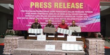 Terpidana Pembalakan Liar Adelin Lis Bayar UP ke Kejati Sumut Senilai Rp 105,8 Miliar dan US$ 2,93 Juta