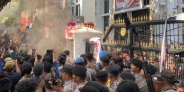 Pasca Demo, Tiga Personel Polrestatabes Medan Terluka