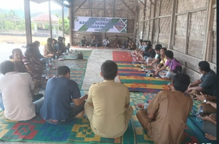 Polsek Mardingding Bersama Forkopimca Laubaleng Gelar Sosialisasi Bahaya Narkoba & Sadar Hukum