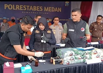 Polrestabes Medan Musnahkan Barang Bukti Narkoba, Selamatkan 342.660 Jiwa