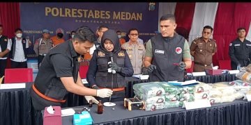 Polrestabes Medan Musnahkan Barang Bukti Narkoba, Selamatkan 342.660 Jiwa