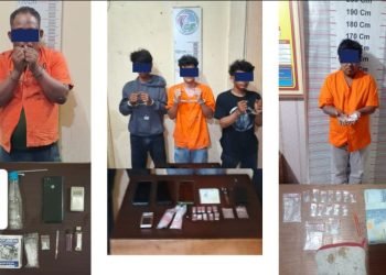 Sat Narkoba Polres Langkat Bekuk 5 Tersangka dan 6,31 Gram Sabu 