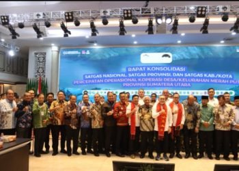 Wabup Pakpak Bharat Hadiri Rapat Konsolidasi Satgas Nasional Koperasi Merah Putih