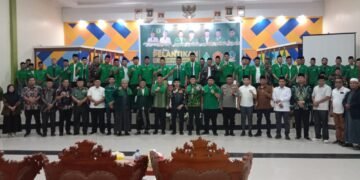 Polres Palas Hadiri Pelantikan Pimpinan Cabang GP Ansor Kabupaten Palas Masa Khidmat 2025-2029