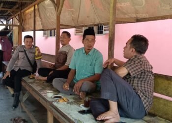 Bhabinkamtibmas Polsek Barumun Patroli dan Tatap Muka Bersama Warga Sampaikan Pesan Kamtibmas