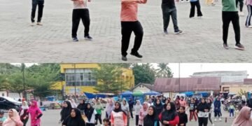 Program Rutin Pemkab Palas, Senam Bersama Masyarakat dan Pemerintah Setiap Hari Minggu