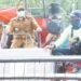 PMA Naiki Cobine Harvester Saat Peninjauan Panen Raya di Desa Sidongdong dan Batu Sundung Kecamatan Barumun Barat